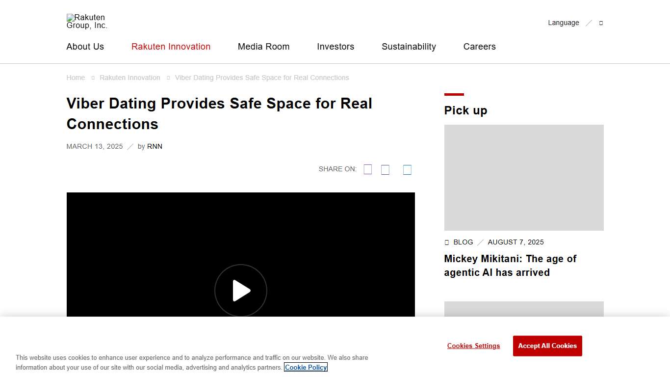 Viber Dating Provides Safe Space for Real Connections Rakuten Group, Inc.