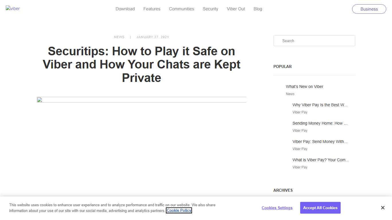 Securitips: How to Play it Safe on Viber and How Your Chats are Kept Private Viber