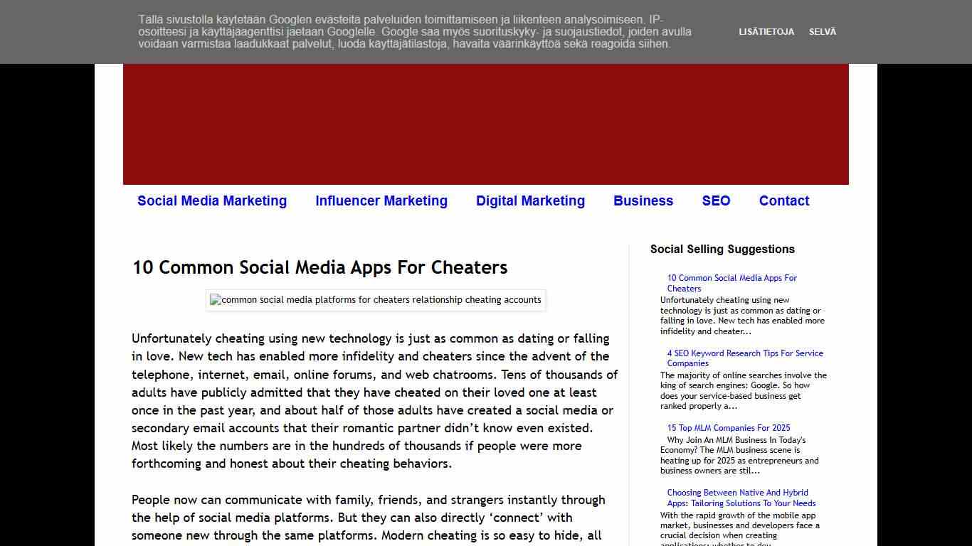 Social Selling Entrepreneur: 10 Common Social Media Apps For Cheaters